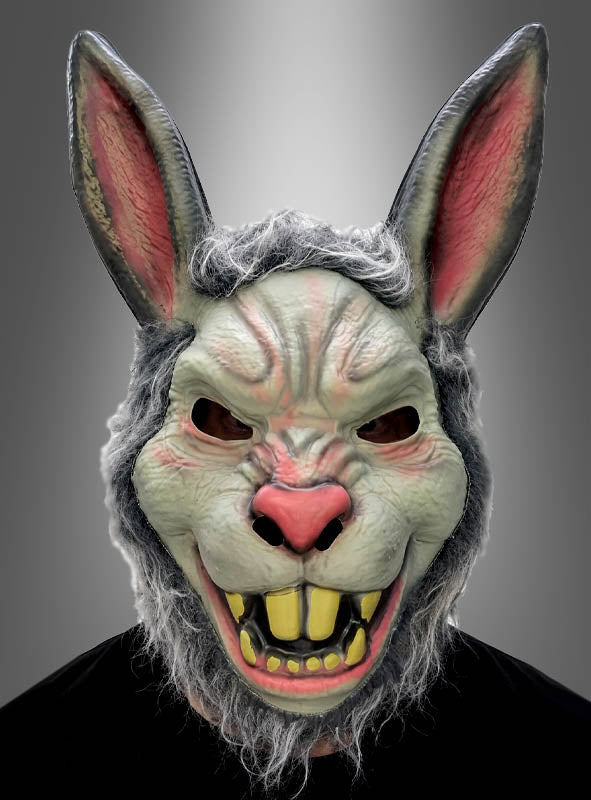 Kaninchen Maske mit Fell