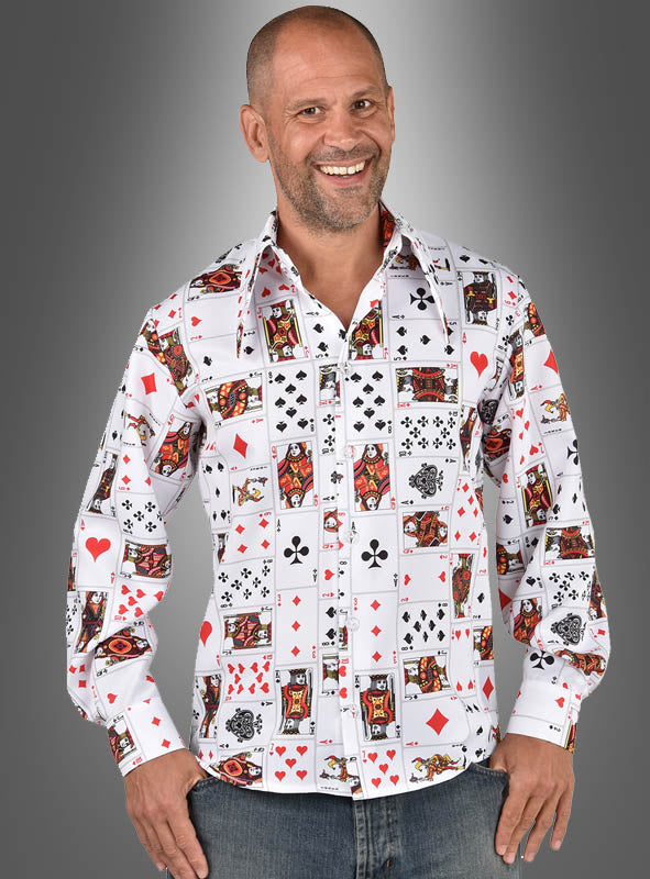 Casino Hemd Kartenspiel Herren