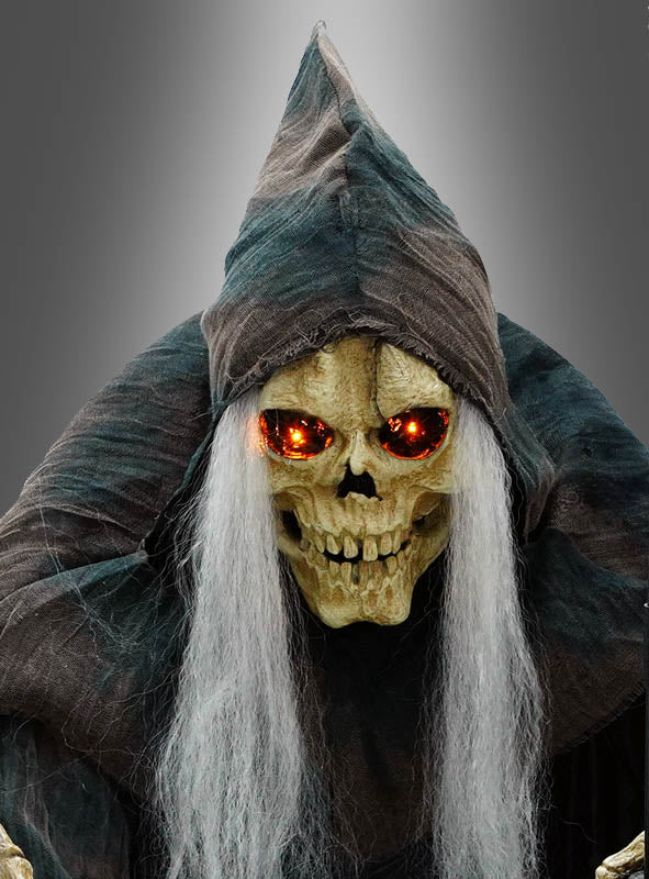Deutschsprachiger Reaper 182cm mit Sense Animatronic
