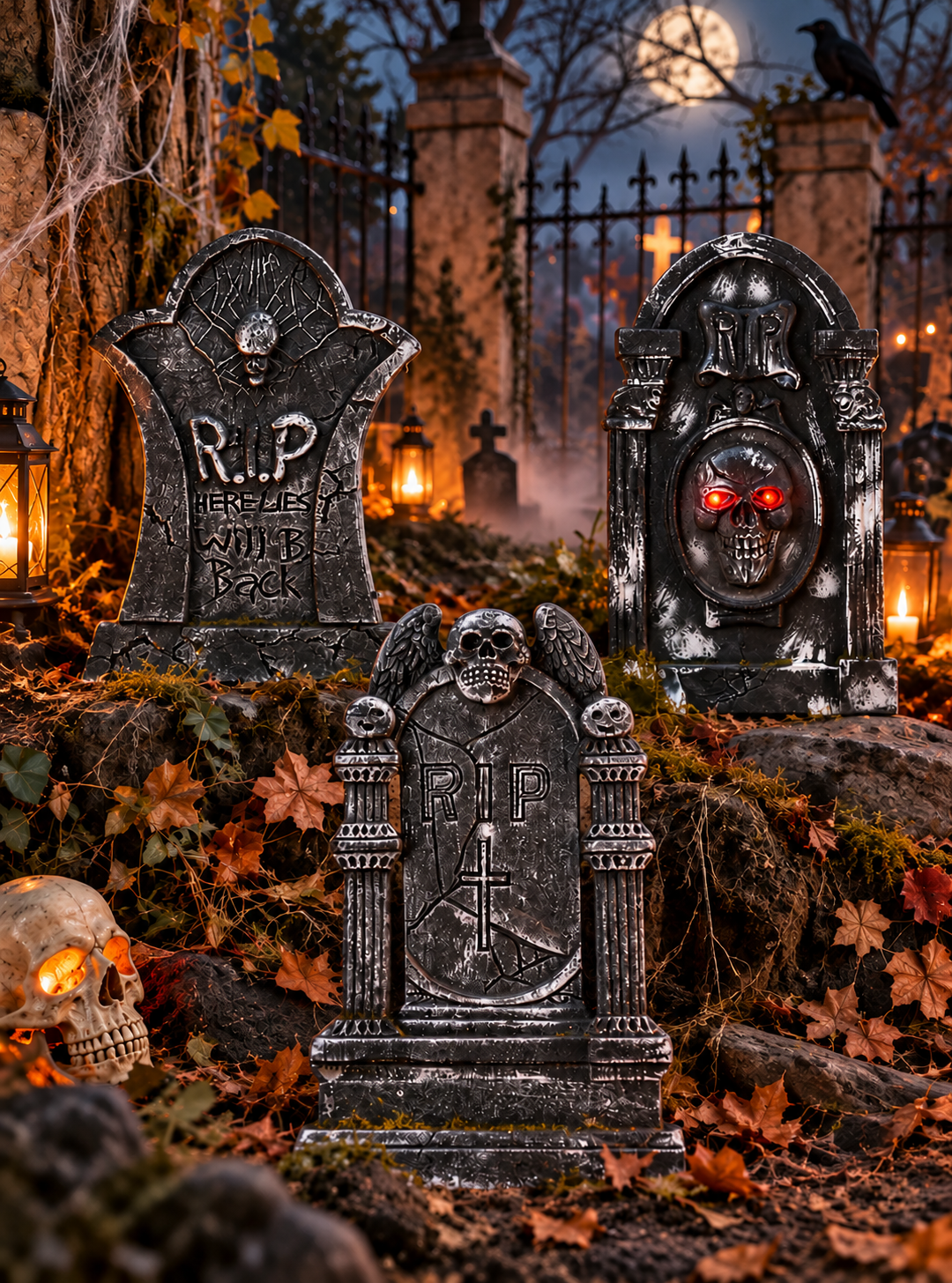 Grabstein Halloween verschiedenes Design