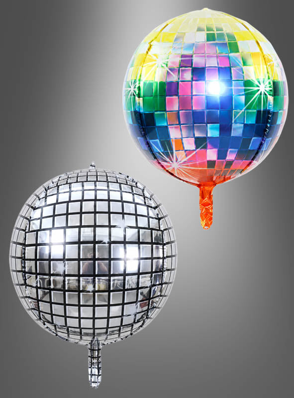 Discokugel Folienballon Party Deko
