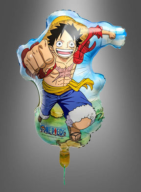Verleihen Sie Ihrer Feier einen Hauch von Spaß und Abenteuer mit dem Folienballon „One Piece“ – einem Folienballon im Design einer Anime-Figur, die eine rote Jacke, eine gelbe Schärpe und blaue Shorts trägt. Mit dem kultigen „One Piece“-Schriftzug und -Logo am unteren Rand eignet er sich perfekt als Deko für eine Anime-Party oder einen Kindergeburtstag!.