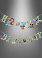 One Piece-Papiergirlande „Happy Birthday“, 200 cm, mit beliebten Anime-Figuren wie Ruffy, Chopper und dem Strohhut-Piraten-Logo – die ideale Partydekoration für echte One Piece-Fans.