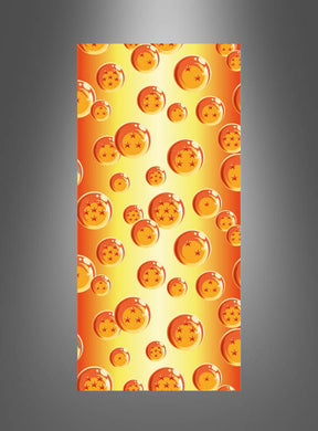Der Tischläufer „Dragon Ball“ ist ein rechteckiger Tischläufer mit einem orange-gelben Farbverlauf, auf dem zahlreiche illustrierte Kugeln abgebildet sind, die jeweils mit roten Sternen verziert sind – damit ist er die perfekte Anime-Tischdekoration oder ein echter Blickfang für jede Dragon-Ball-Party.