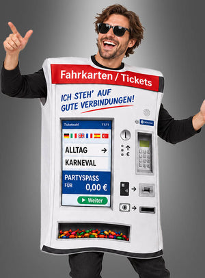 Lustiges Ticket Automat Kostüm