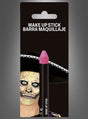 Eine Verpackung für einen schwarzen Schminkstift, auf der die Hälfte eines Gesichts zu sehen ist, das mit lebhaftem, farbenfrohem Make-up im Stil des „Día de los Muertos“ geschminkt und mit einem schwarzen Sombrero gekrönt ist. Das Design fängt die festliche Stimmung von „Karneval Schminke“ ein und zeigt die auffälligen, kreativen Looks, die sich mit Produkten wie dem „Schminkstift in Pink Make-Up Stift“ erzielen lassen. Der Text darüber lautet: MAKE UP STICK BARRA MAQUILLAJE.