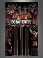 Verwandeln Sie Ihren Eingangsbereich mit dem Türvorhang „Zombie“ (145 x 240 cm) in die ultimative Halloween-Zombie-Dekoration. Dieser gruselige Türvorhang zeigt ein „Do Not Enter“-Schild mit einer auffälligen Gefahrenwarnung, umgeben von grafischen Darstellungen von Zombies und blutigen Händen, die hinter schwarzen vertikalen Streifen hervorragen. Er ist die perfekte Dekoration, um Ihre Gäste an diesem Halloween zu begeistern und in Angst und Schrecken zu versetzen!.