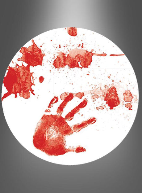 Verleihen Sie Ihrer Halloween-Tischdekoration mit den 6 Stück magnetischen, blutigen Untersetzern eine ganz besondere Note – mit roten Handabdrücken und Spritzflecken auf weißem, rundem Hintergrund, unterlegt mit einem grauen Scheinwerfer-Effekt. Diese gruseligen Halloween-Untersetzer verleihen Ihrer Tischdekoration nicht nur eine unheimliche Note, sondern sind dank ihres magnetischen Designs auch praktisch und vielseitig einsetzbar für jede schaurige Feier.