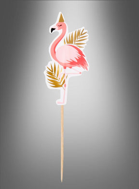 Verleihen Sie Ihrer nächsten Sommerparty mit dem Cocktailspieß-Set „Sommerparty Flamingo“ (12er-Set) eine festliche Note – mit Papierflamingos und goldenen Blättern auf Holzstäbchen, perfekt als auffällige Flamingo-Partydekoration oder als stilvolle Cocktailspieße mit Flamingo-Motiv vor einem grauen Farbverlaufshintergrund.