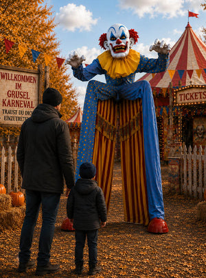 Horror Clown Eingang 290cm animierte Deko