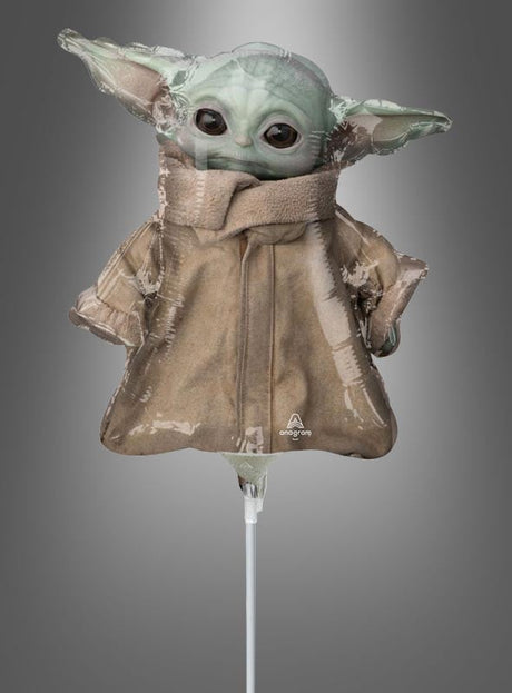 Der „Mandalorian Yoda“-Folienballon ist ein bezaubernder Folienballon in Form der beliebten Figur Baby Yoda aus der Serie „The Mandalorian“. Mit seinen großen Ohren, den großen Augen, dem hellbraunen Gewand und dem am unteren Ende angebrachten Stiel eignet sich dieser Ballon perfekt für jede „Star Wars“-Ballonsammlung oder jede Themenparty.