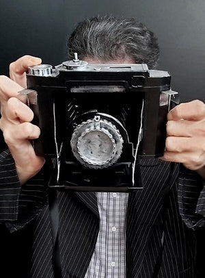 Vintage Fotoapparat Dekoration aus Metall