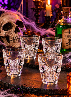 4 Schnapsgläser mit Totenkopf 50ml Shots