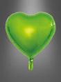 Der Herz-Folienballon – ein Geschenk für viele Anlässe in elegantem Grün, in Herzform – schwebt anmutig vor einem grauen Hintergrund mit Farbverlauf – ideal zum Befüllen mit Helium und zum Kombinieren mit schicken Ballongewichten.