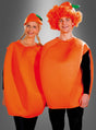 Im farbenfrohen orangefarbenen Kostüm für Erwachsene fallen zwei Personen bei jedem Anlass besonders auf – die eine mit einem Hut mit Blättern, die andere mit einer leuchtend orangefarbenen Perücke und einem passenden Hut. Dieses lustige Fruchtkostüm ist ein ideales Karnevalskostüm, das in jeder Menschenmenge garantiert Aufmerksamkeit erregt.
