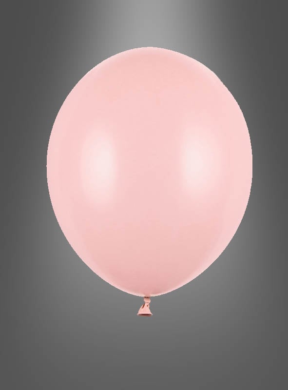 Ein einzelner aufgeblasener „Premium Luftballons in Pastellfarben“-Ballon schwebt vor einem grauen Hintergrund mit Farbverlauf.
