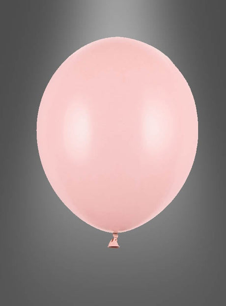 Ein einzelner aufgeblasener „Premium Luftballons in Pastellfarben“-Ballon schwebt vor einem grauen Hintergrund mit Farbverlauf.