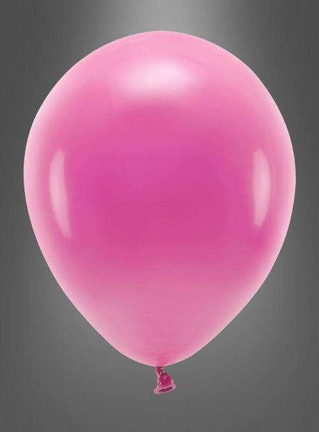 Ein einzelner aufgeblasener Ballon von „Luftballons Partydeko – biologisch abbaubar“, der sich perfekt als umweltfreundliche Partydekoration eignet, schwebt vor einem schlichten grauen Hintergrund.