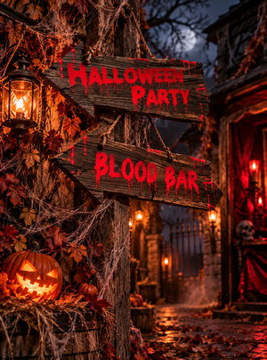 Wegweiser Schilder Halloween
