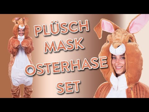Deluxe Hasenmaske Kopf Set waschbar