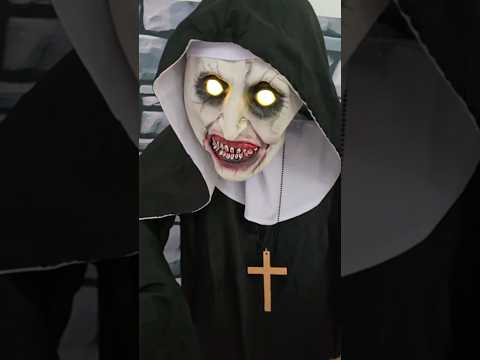 Horror Nonne Deko Animatronic 185cm mit Bewegungsmelder