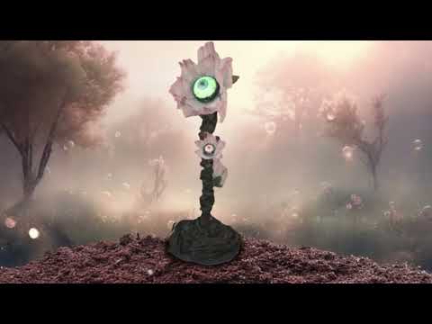 Animierte Blume mit Augen 180cm Deko