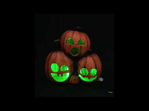 Kürbisgeister 29cm mit LED