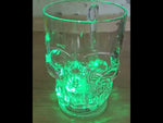 Totenkopf Krug 500ml mit Henkel und LED
