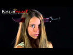 Deluxe blutendes Messer im Kopf Attrappe