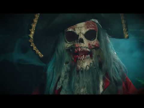 Piraten Skelett 190cm animiert Halloween Deko