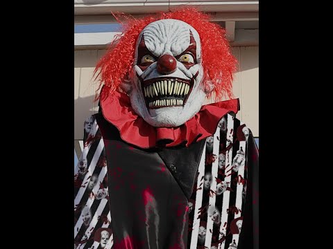 Gigantischer Horrorclown Kostüm oder Deko ca.240 cm