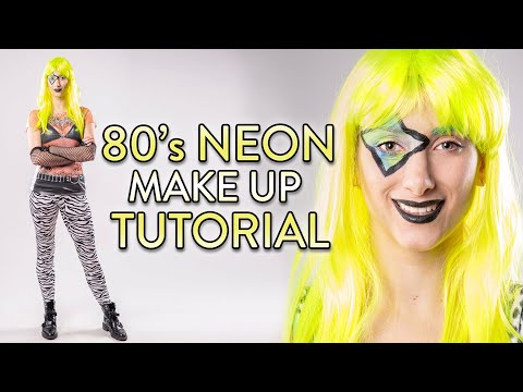 Glamour Leucht Perücke Neonfarben