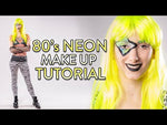 Glamour Leucht Perücke Neonfarben