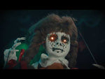 Schaukelnde Zombie Puppe 80cm animiert