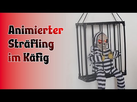Animierte Halloween Figuren im Käfig