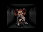 Animierte Horror Puppe 26cm mit leuchtenden Augen