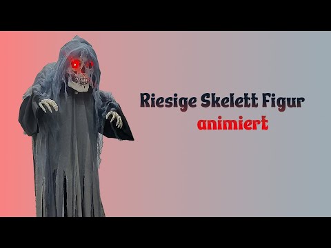 Animiertes Halloween Skelett 255cm Deko