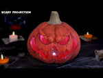 Halloween Kürbis 44cm LED mit Wandreflexion