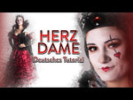 Herzkönigin Kostüm Ballkleid Deluxe