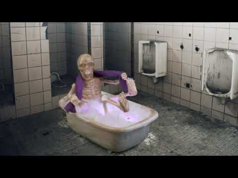 Skelett in Badewanne 27cm animiert