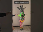 Clown Deko Akrobaten 180cm animiert mit Bewegungsmelder