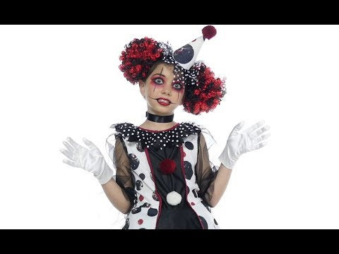 Clown Kleid Mädchen Kostüm Pippa