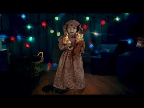 Horror Puppe 95cm mit drehendem Kopf