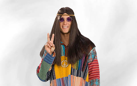 60er 70er Hippie Kostüm Herren