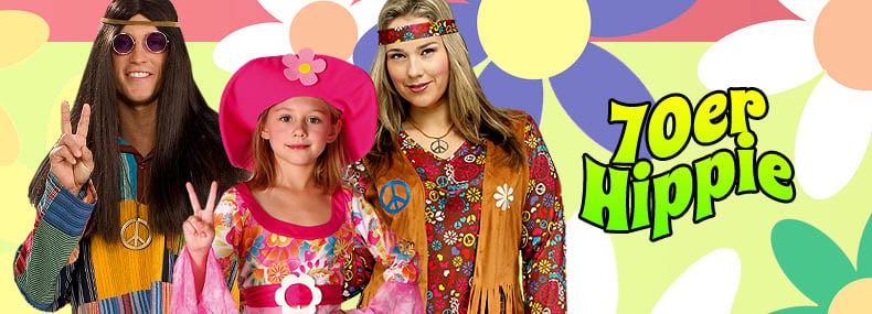 Hippie Kostüme & Kleidung » 60er & 70er Jahre » Kostümpalast