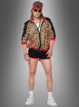 Leoparden Jacke 80er Herren mit Pants » Kostümpalast