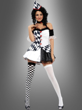 Pierrot Karneval Kostüm für Damen und Herren