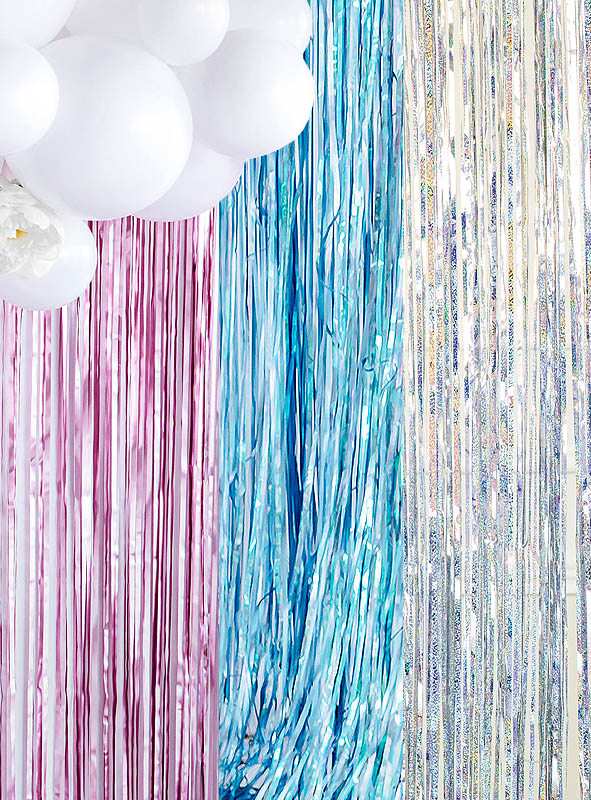 Metallic Party Curtain Shimmering Wall Decoration