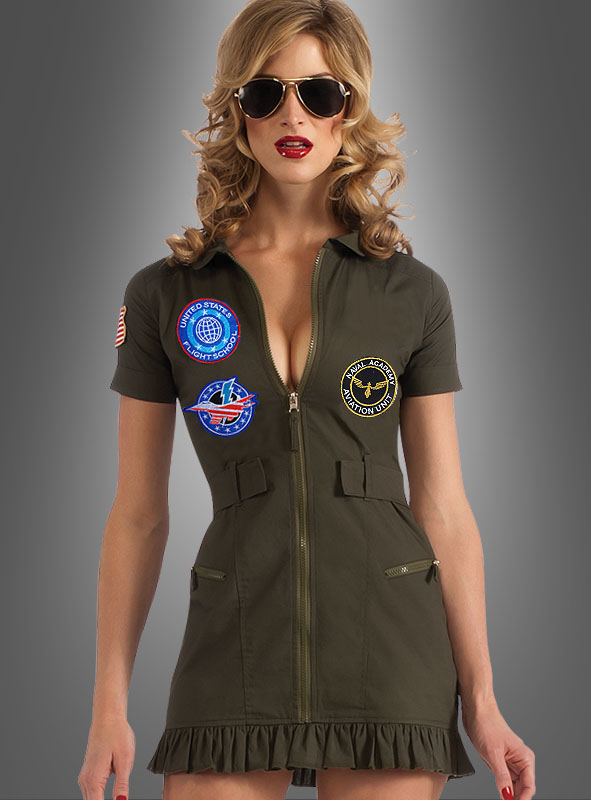 Top Gun Kostüm Pilotin für Damen bei »Kostümpalast