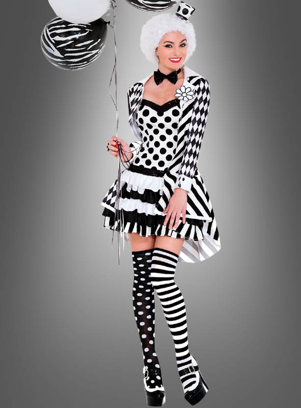 Clown schwarz weiß bei » Kostümpalast.de